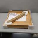 HOLDN STORAGE Bamboo Wooden Pull out Cabinet Organizer 20" W x 21" D - Requires At Least a 21.25" W x 21" D. Cabinet Opening. Bamboo Tray and Heavy gauge metal rails.