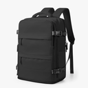 Black Travel Laptop Backpack For Women Men,Carry On Backpack,Airplane Travel Essentials For Women,Personal Item Travel Bag Laptop Work Backpacks