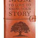Gifts for Mom from Daughter Son - Mom Thank You Gift for Mother in Law New Step Moms Wife Mommy’s Retirement Valentines Birthday Gift for Mom I Want to Hear Your Story Journal Leather Planners