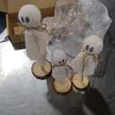 FESTGLOX 12PCS Mini Tombstones for Halloween Decoration, Resin Miniature Gravestones for Terrarium, Mini Headstones, Small Graveyard Set, Gothic Cemetery Figurines for Haunted House, Tabletop Displays (Black)