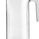 Amici Home Italian Igloo Quadra Glass Pitcher with Lid and Spout | 34 Ounce | Clear Glass Water Pitcher for Refrigerator | Carafe for Iced Tea, Juice, Milk, Cold Brew and Mimosa Bar