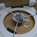 24'' Ceiling Fan with Light Fandelier Flush Mount Low Profile Wood Ceiling Fan with Dimmable LED Light 3 Color 6 Speeds