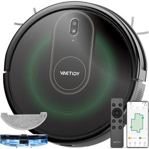 Vactidy Nimble T8 2-in-1 Robot Vacuum Cleaner with Wiping Function, 3000Pa Suction Power Vacuum Cleaner Robot with Wiping Function, 120 Min Runtime Mop Robot with Alexa & App & Siri, Robot Vacuum