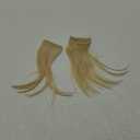 Short Hair Extensions Thinning Hair Volume Insert Clip Human Hair Straight Natural Invisible Lady Parts Frontal Bangs Toppers for Women Men With Short Hair 10 Inch #60 Platinum Blonde
