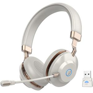 Vonztek Bluetooth Headset with AI Noise Canceling Mic