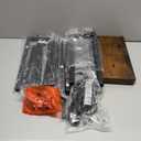 SUPERJARE 5.7 Inch Console Table with Outlet, Sofa Table, Behind Couch Table, 5.7 x 39.4 x 29.7 Inches, Metal Frame, for Living Room, Hallway, Rustic Brown