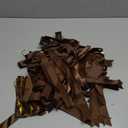 Meseey 30 Pcs Brown Satin Bows 6 X 10 Inch Premade Bows with Twist Tie for Wedding Florist Decor, Cake Pops,Christmas Tree & Gift Wrapping(Brown)