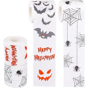 2 x Toilet Paper - 2 Rolls for Halloween Decor. Party Favor & Decr