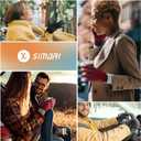 SIMARI Winter Gloves Women Men Ski Snow Gloves Liner Thermal Warm Touch Screen, Suit for Running, Cycling, Biking, Hiking, Driving, Walking, Typing, Freezer Work, Sports, Soccer, Shooting, Gaming 102 (Medium, Black)