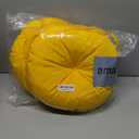 Downluxe Bistro Chair Cushions for Patio Furniture, Water-Resistant Round Outdoor Chair Cushions Set of 2 with Non-Slip Ties, 15" x 15", Yellow