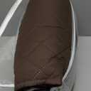 KinCam Waterproof Recliner Sofa Cover, Non-Slip Reclining Couch Covers for 3 Seat, Recliner Couch Cover Furniture Protector with Elastic Straps for Pets, Kids, Chocolate