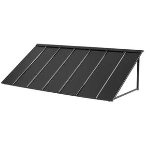 VEVOR Fixed Metal Awning 80 x 36 in Heavy-Duty Window Awning Door Canopy | Rain, Snow and Sunlight Protection for Door Entrance, Windows, Porches, Balconies, Stable Triangle Steel Frame for Exterior