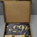 65th Birthday Decorations Men Women with 65th Birthday Banner, Black and Gold Table Cloth, Number Balloons, Large Sash, Cake Topper and Candles