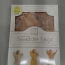 SwaddleDesigns Transitional Swaddle Sack, Arms Up Half-Length Sleeves & Mitten Cuffs,Swaddle for Newborn Transition to Baby Sleep Sack Wearable Blanket, Large, 6-9 Month, 21-24 lb, Heathered Butterum