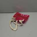 Sweetude Clear Beach Tote Bag Transparent Plastic PVC Women's Large Tote Waterproof Stadium Bags for Girl Summer Pool Party(Pink)