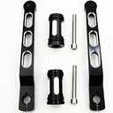 Motorcycle Front Rear Shift Levers w/Shifter Pegs Heel Toe Shift Linkages Foot Pedals Edge Cut Shift Pegs for Harley Touring Softail Road Glide 1986-2025