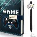 Diary with Lock for Boys Ages 8-12, Game Journal with Lock, Video Game Diary for Teen Boys 10-18, Birthday Gifts for Boy Journal with Pen, Gaming Notebook Writing Drawing Back to School Gifts for 10 11 12 13 14 15 16 Teenages