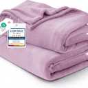 Bedsure GentleSoft Fleece Throw XL Blanket Light Purple - 300GSM Soft Lightweight Plush Cozy Blankets for Bed, Sofa, Couch, Travel, Camping, 50x70 inches