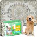 FXW Washable Pee Pads for Dogs, Puppy Pads with Super Absorbent, Specifically Designed for FXW Rollick/Homeplus 32 inch 6 Panels Dog Pen, 72"  43" Rectangle, Boho, 1 Pack