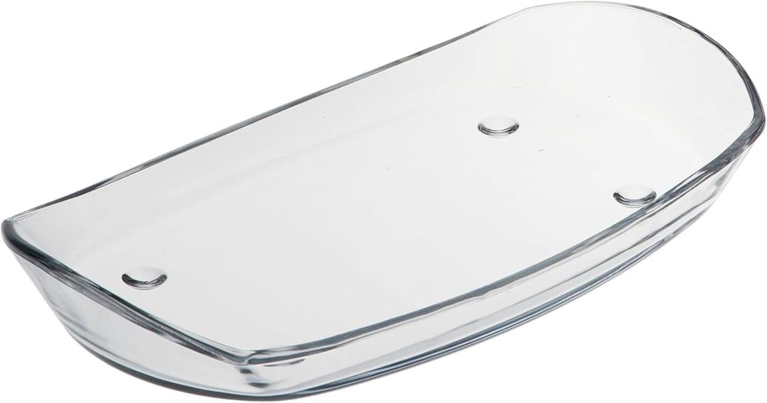 Prima Oblong 14.5" Glass Tray (14.5" x 8" x 2")