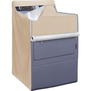 MBOOM Washer and Dryer Covers, 600D Oxford Waterproof Dust-proof Washer Cover, Full Protection, Suitable for Front-loading Washing Machines and Top-loading Washing Machines, 29W x 28 D x 40H (Khaki) MBOOM Washer and Dryer Covers, 600D Oxford Waterproof Dust-proof Washer Cover, Full Protection, Suitable for Front-loading Washing Machines and Top-loading Washing Machines, 29W x 28 D x 40H (Khaki)