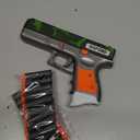 APEX Toy Gun Pistol - Foam Dart Handgun with Realistic Reloading Mechanism, 20 Foam Darts, 3-Dart Storage and up to 50 Feet Range - Lightweight & Durable