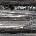 Meanplan 150 Pcs Black Champagne Flutes Disposable Bulk 5 oz Clear Toasting Glasses Plastic Champagne Glasses High Stem Cocktail Cup for Wedding Birthday Anniversary Party Halloween