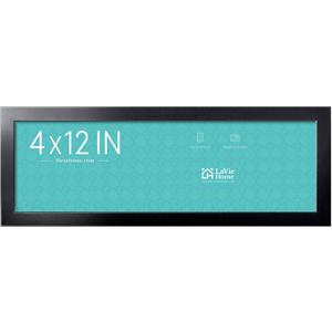 LaVie Home 4x12 Picture Frame Black, Panoramic Picture Frame for Wall Decoration, Classic Black Minimalist Style Suitable for Decorating Houses, Offices, Hotels, 1 Pack