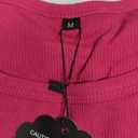 2 Pack Women's Ribbed Tops Short Sleeve Cotton Fitted Slim T-Shirts Crew Neck Casual Basic Summer Tight Tees, M