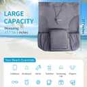 sportsnew Swim Bag Mesh Beach Drawstring Backpack with Wet Pocket, Drawstring Bag for Swimming, Gym, Pool, Workout Gear, Beach Volleyball Backpack for Women Men (Grey)