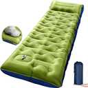 KASBAH Camping Sleeping Pad,Extra Wide 6 inch Thick Inflatable Sleeping Pads with Built-in Foot Pump and Pillow,Ultralight Camping Mat Gear for Outdoor Hiking,Camping
