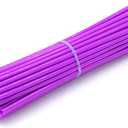 72 PCS Universal Spoke Skins Motorcycle Dirt Bikes Colorful Protective Trim Wrap Cover Wheel Guard for Yamaha Kawasaki Suzuki(Purple)