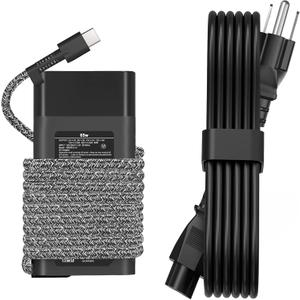 JEIBAO New Slim 65W USB C Laptop Charger Compatible with HP Chromebook X360, Envy X360, Elitebook X360, Spectre X360, Elitebook/Chromebook/Elite x2/Envy/ProBook Travel Type C Power Cord Supply