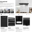 30 in. Delta Coll Ducted Under Cabinet Range Hood, Reusable Filters, Black
