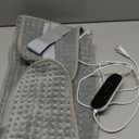 Deepsoon Heating Pad,Electric Heating Pads for Back,Neck,Abdomen,Moist Heating Pad for Shoulder,Knee,Arms,Legs,Dry/Moist Heat & Auto Shut Off,Christmas Gifts for Men and Women,White Gray,24x12 Inch