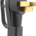 Nema 14-50P Male to SS 2-50P Female Adapter Cord,14-50P to SS2-50R Heavy Duty 6AWG Dryer Male to Marine Shore Female Adapter Cable L=1.5FT