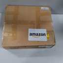 Vanity Stool with White Faux Leather Cushion, Small Vanity Bench-Tufted Leatherette Seat with Nailhead Trim & Button-Tufted Design,Solid Wood Legs with Carved Detail, Backless Makeup Stool for Bedroom, 16.38"L x 13.97"W x 18.30"H
