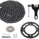 420 120 Links Chain,Rear Drive Sprocket 35T 76mm Front 13T 17mm for Chinese 50 70 90 110 125 ATV Go Kart CRF150, YZ80, SSR, Taotao Coolster Pit Dirt Bike Motorcycle Parts