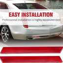 20874085 Pair Rear Bumper Reflector, Replacement for Cadillac XTS 2013-2017, Replaces 20874084