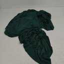 Table Skirts for Rectangle Tables 8ft - One-Piece Hunter Green Tablecloths and Skirt, Wrinkle Resistant Ruffles Elastic Cover for Banquets, Weddings, Events, Parties