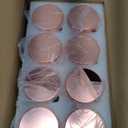 16 Pack 2 OZ Frosted Glass Jars, Empty Sample Cream Jar with Screw Lids & Inner Liners, Reusable Cosmetic Container for Body Scrubs, Lotion, Powder, Ointment, Makeup, Moisturiser, DIY Crafts