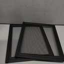  End Table Set of 2, Small Side Table for Sofa and Bed, Tall TV Tray Table for Living Room, Bedroom, Rustic Brown & Black