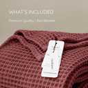 Waffle Blankets (Dark Red, Twin XL Size 63x91 inch)