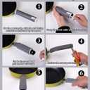 Upgraded Silicone Pan Handle Sleeve - Heat-Resistant&Non-Slip Cast Iron Handle Cover for Pots and Pans - Multipurpose Kitchen Protection(2pcs Large)
