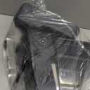 Automatic 5.4L/1.4Gal Pet Waterer, Automatic Dog Water Dispenser Gravity Stainless Steel Water Feeder, Large Capacity Feeding Bowls for Cats and Medium & Large-Sized Dogs (Black, Food+Water)