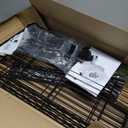 Amazon Basics 4-Shelf Steel Wire Rack, 13.4 D x 23.2 W x 48 H in, Black | Sturdy, Adjustable, Easy Assembly, Storage