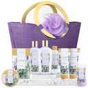 Spa Luxetique Gift Baskets for Women, Spa Gifts for Women - 10pcs Lavender Gift Sets with Body Lotion, Bubble Bath, Relaxing Bath Sets, Mothers Day Gifts for Mom