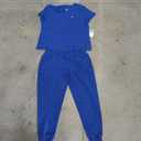 Uniforms World Scrubs for Women Set - Stretch Scrub Top & Pants with 8 Pockets, Yoga Waistband, Anti Wrinkle, Slim Fit 2XL