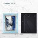 XUANLUO 4x6 Picture Frames Set of 4 Rustic Retro Photo Frame with HD Plastic Cover for Wall Mount and Tabletop Display Family Friends Wedding Gift (Mix Color-4pcs)