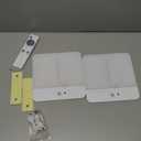 FULEN Motion Sensor Ceiling Light Fixture, Cordless Closet Light Battery Operated, Rechargeable Magnetic Mount LED Shower Light for Bathroom,Stairs,Garage,Hallway, Color Change, 2 Pack (White)